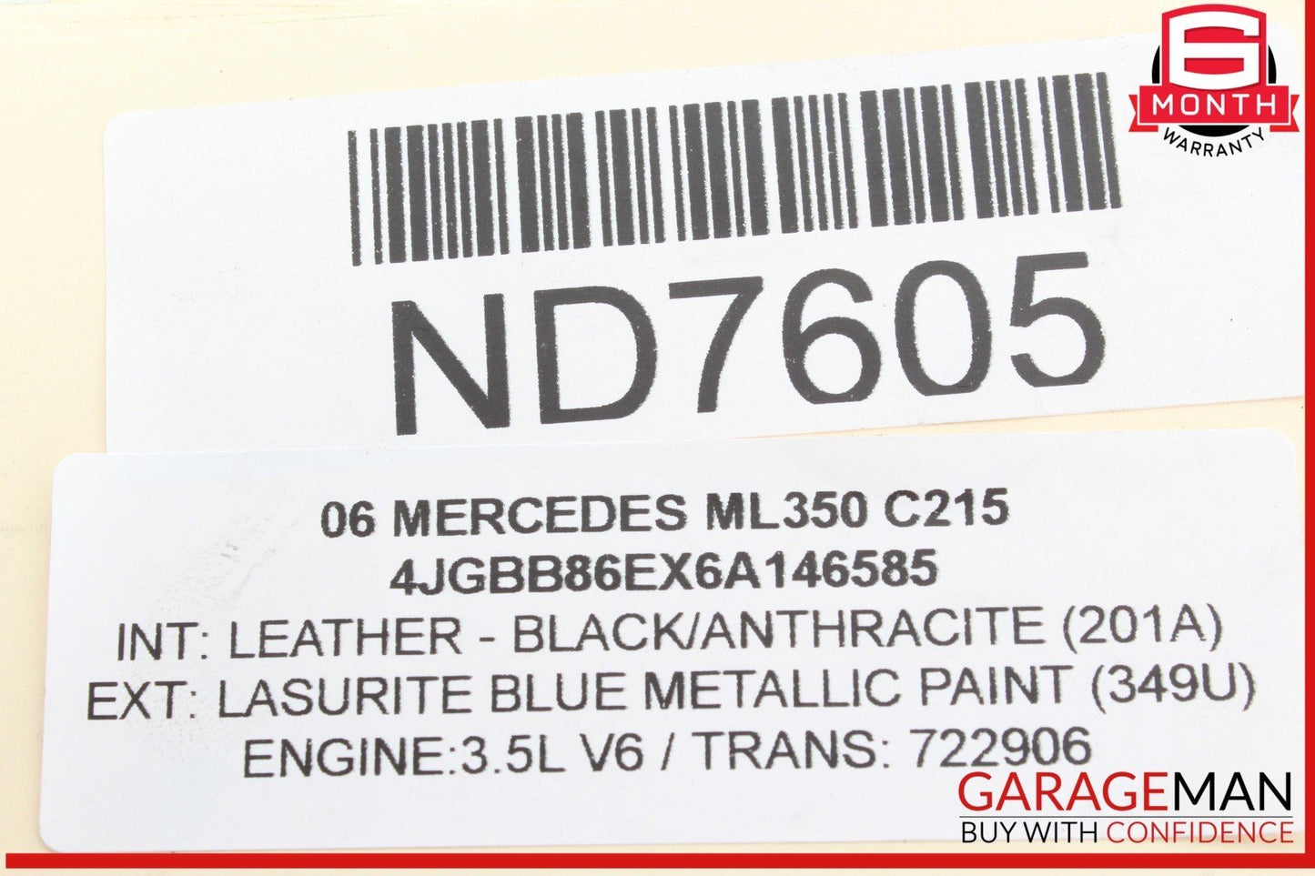 05-13 Mercedes W164 ML350 E350 Front Right Engine Timing Chain Cover Plate OEM