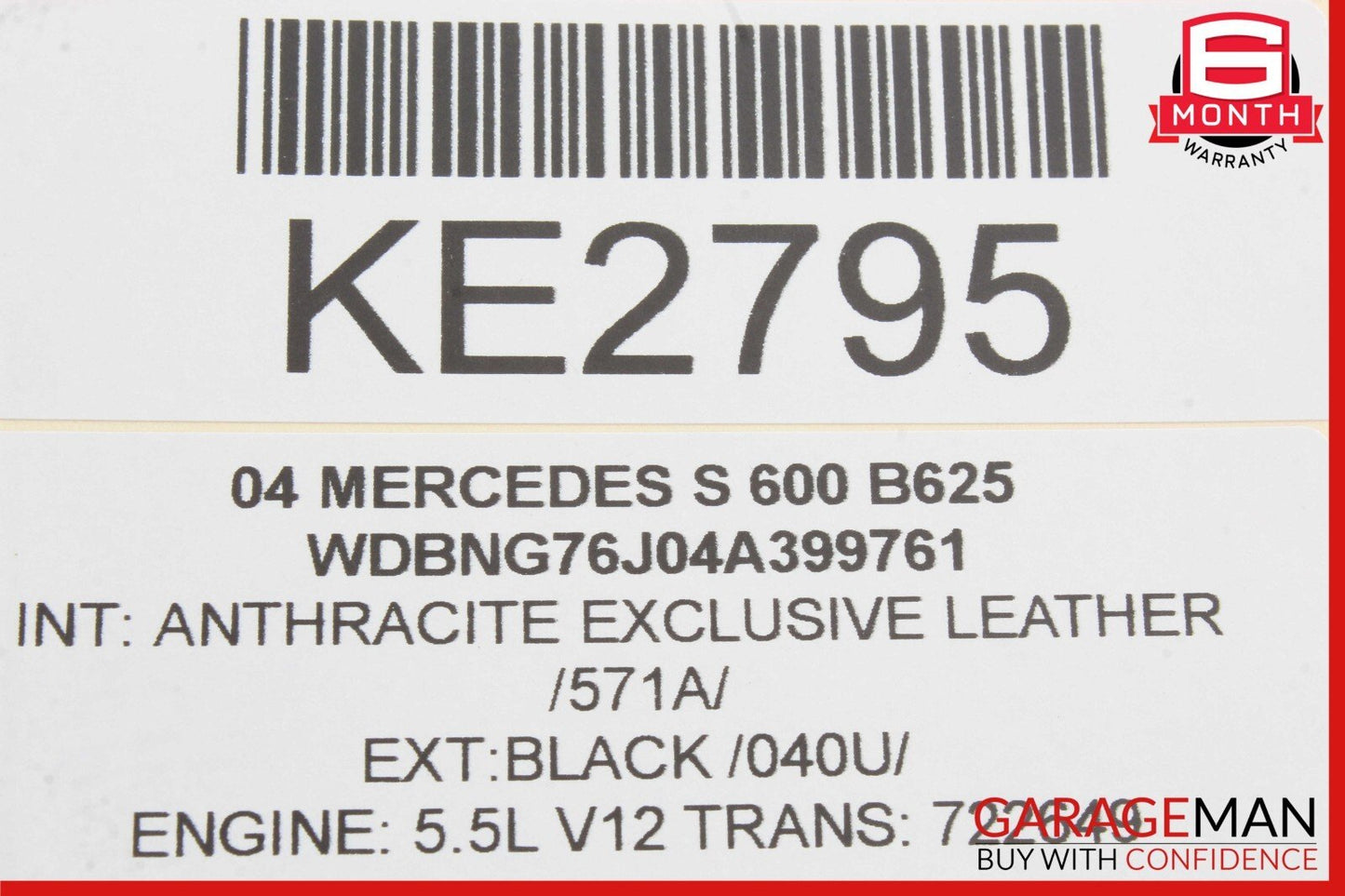 00-06 Mercedes W220 S600 S55 AMG Rear Left Bose Door Audio Sound Speaker OEM