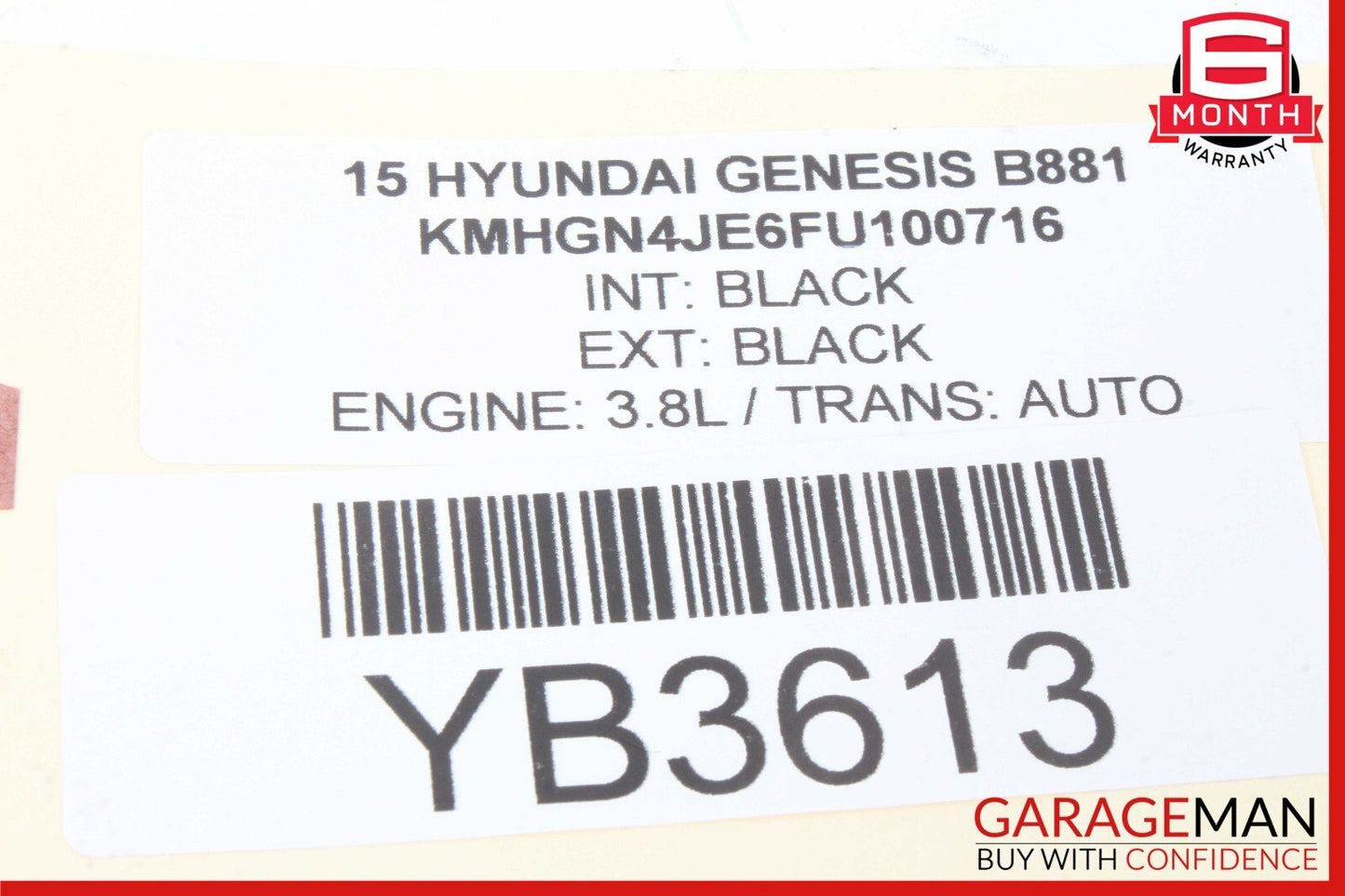 15-16 Hyundai Genesis A/C Heater Climate Control Bezel Trim OEM