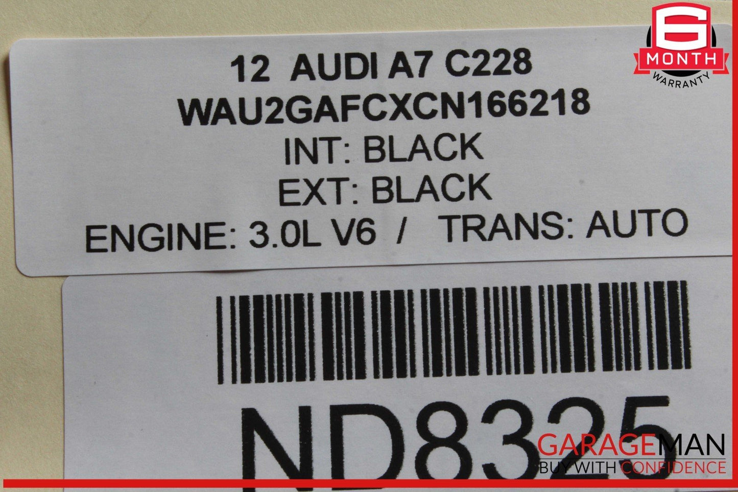 12-18 Audi A7 S7 RS7 Front Left Driver Side Fender Shell Panel Black OEM