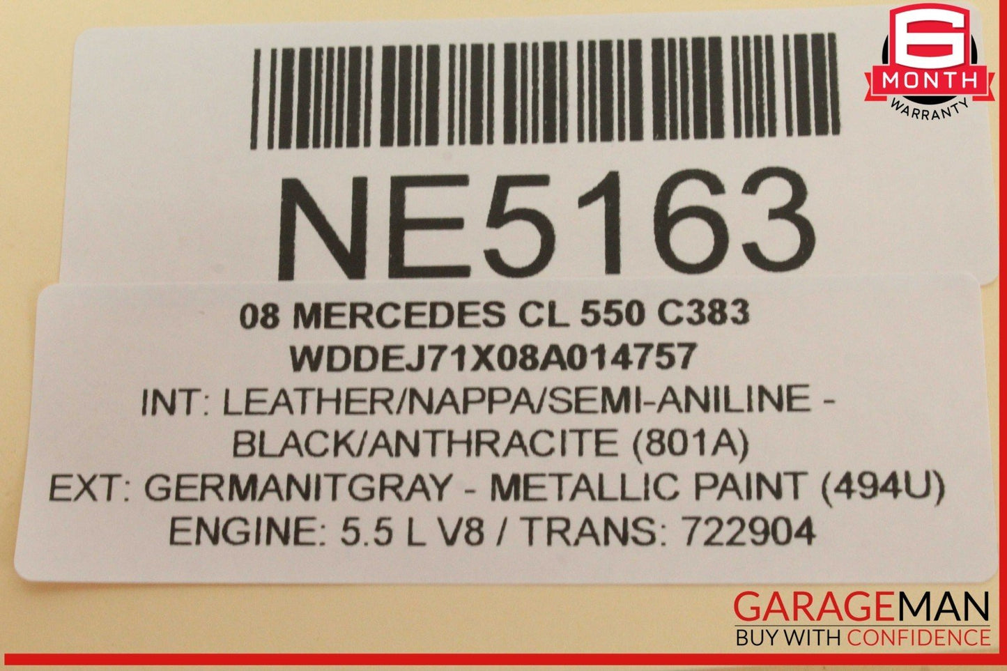 07-09 Mercedes W216 CL550 Center Console Multi Function Switch w/ Trim OEM
