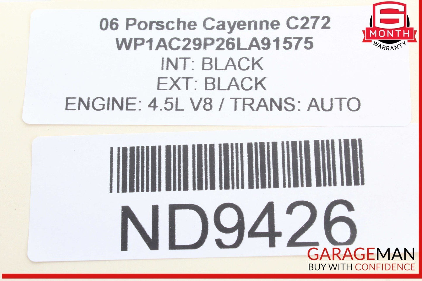 03-10 Porsche Cayenne 955 957 Rear Left Driver Side Exterior Door Handle OEM