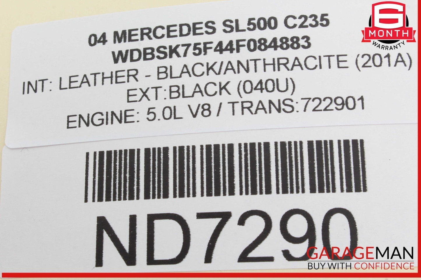 03-08 Mercedes R230 SL500 SL55 Left or Right Side Door Audio Speaker Bose OEM