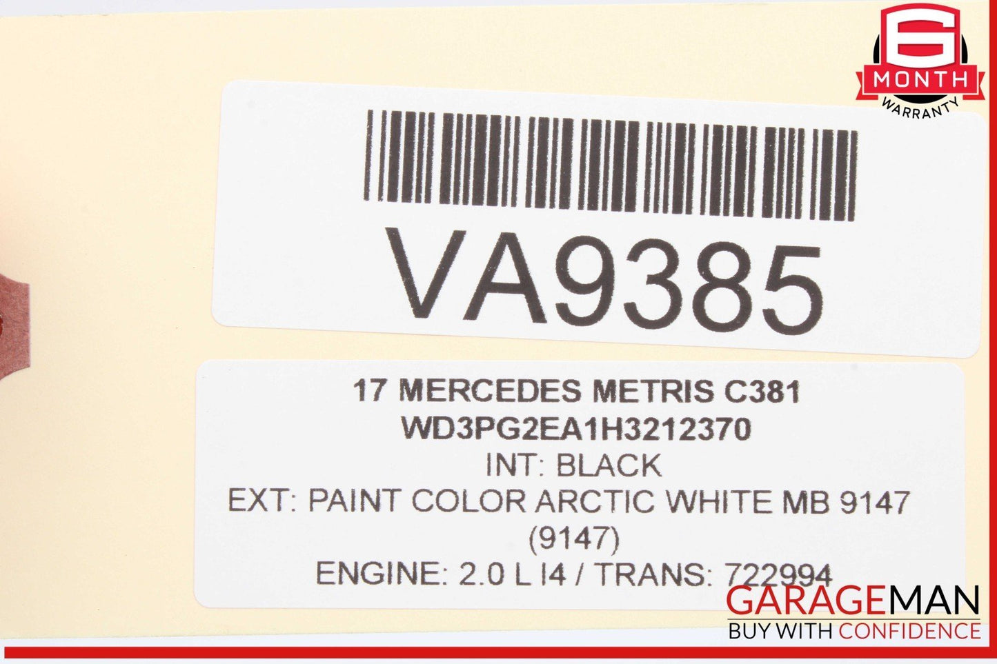 16-23 Mercedes W447 Metris Roof Overhead Console Map Light Lamp Switch OEM