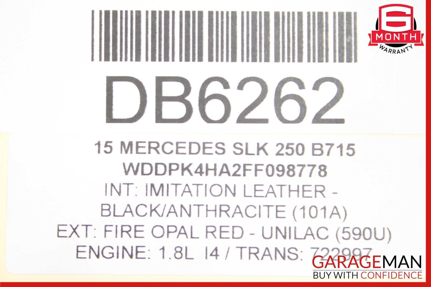 12-16 Mercedes R172 SLK250 SLK350 Front Left Side Interior Door Trim Panel Assy