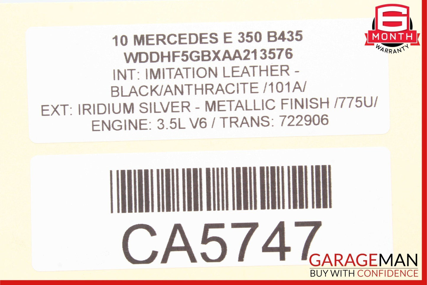 10-13 Mercedes W212 E350 E550 Front / Rear Right Side Exterior Door Handle Black
