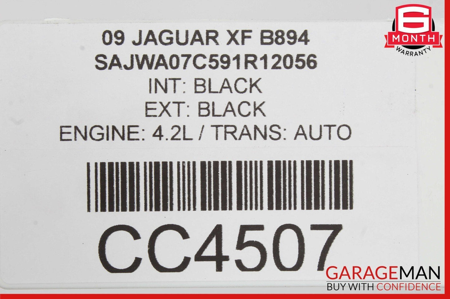 09-15 Jaguar XF Right Passenger Side Rocker Panel Skirt Black OEM