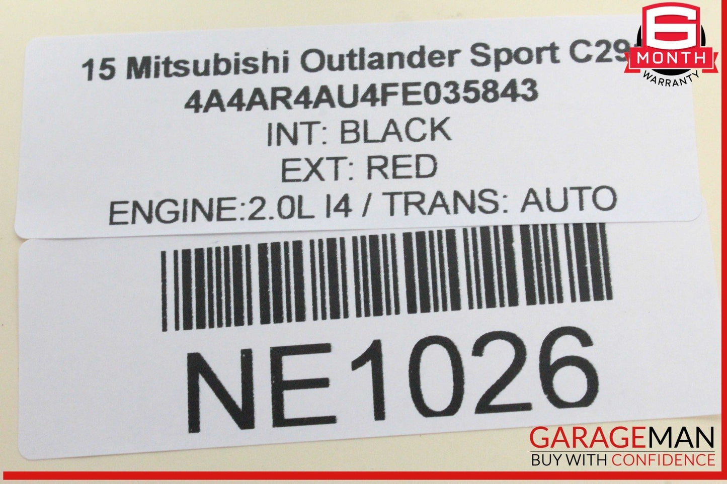 11-15 Mitsubishi Outlander Sport Front Right Passenger Side Fog Light Trim Cover