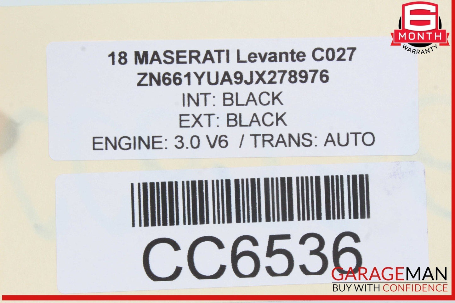 17-20 Maserati Levante M161 Interior Door Panel Front Right Side Black OEM