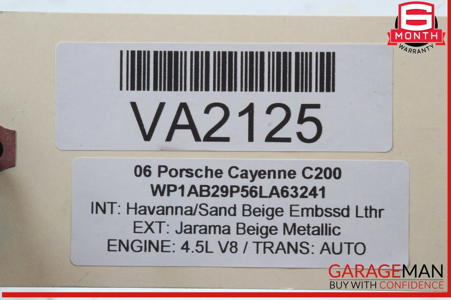 03-10 Porsche Cayenne 955 957 Rear Right Lower Control Arm 7L0505352 OEM