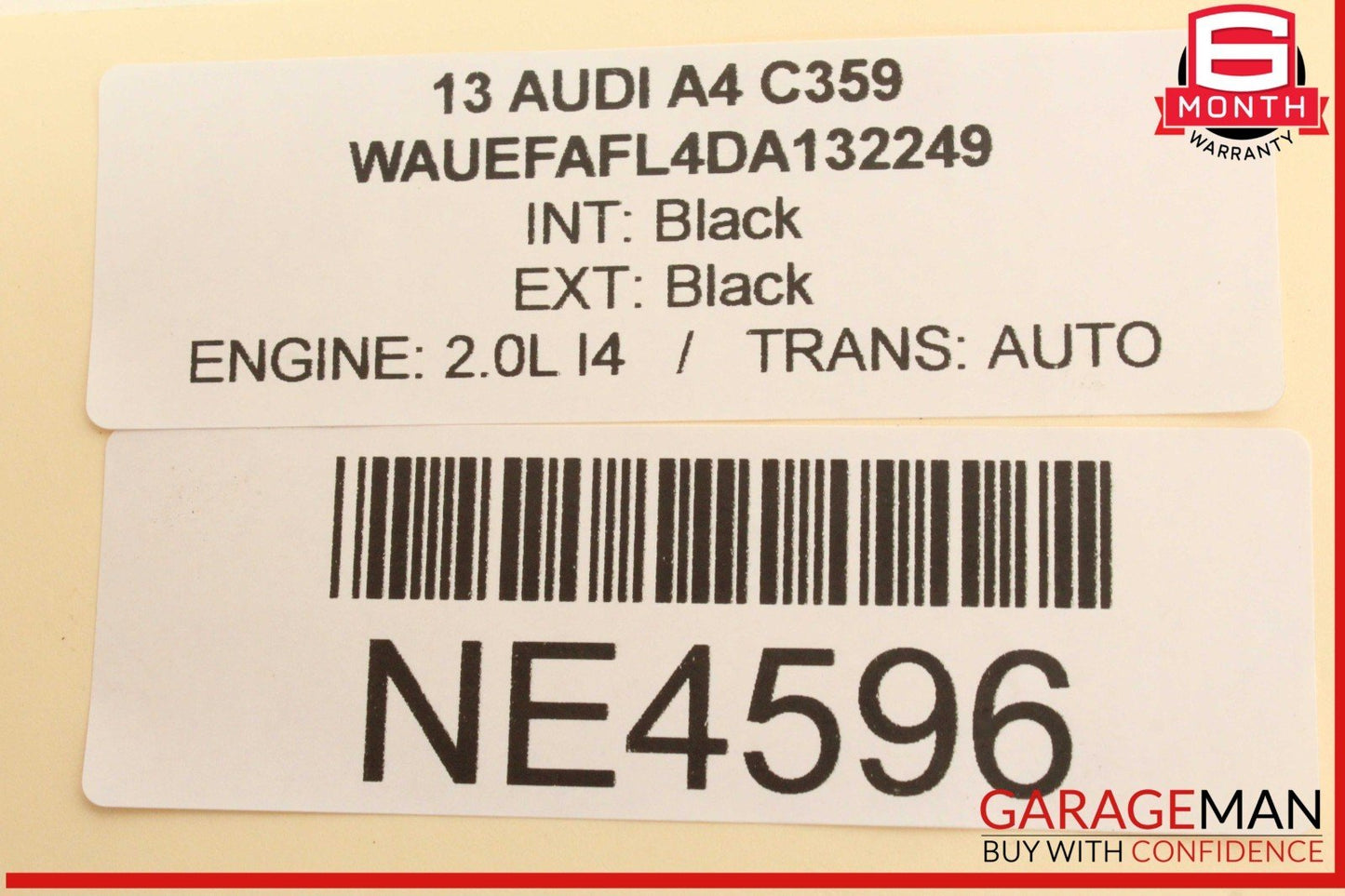 09-16 Audi A4 A5 Right Passenger Side Exterior Door Handle Black 8T0837886B OEM