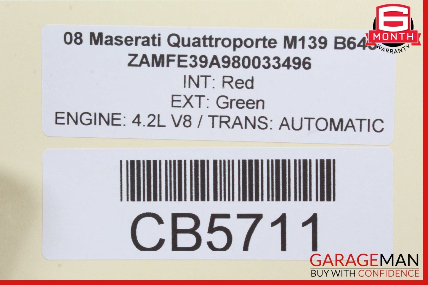 03-13 Maserati Quattroporte S Front Right Seat Rail Track Frame w/ Motors OEM