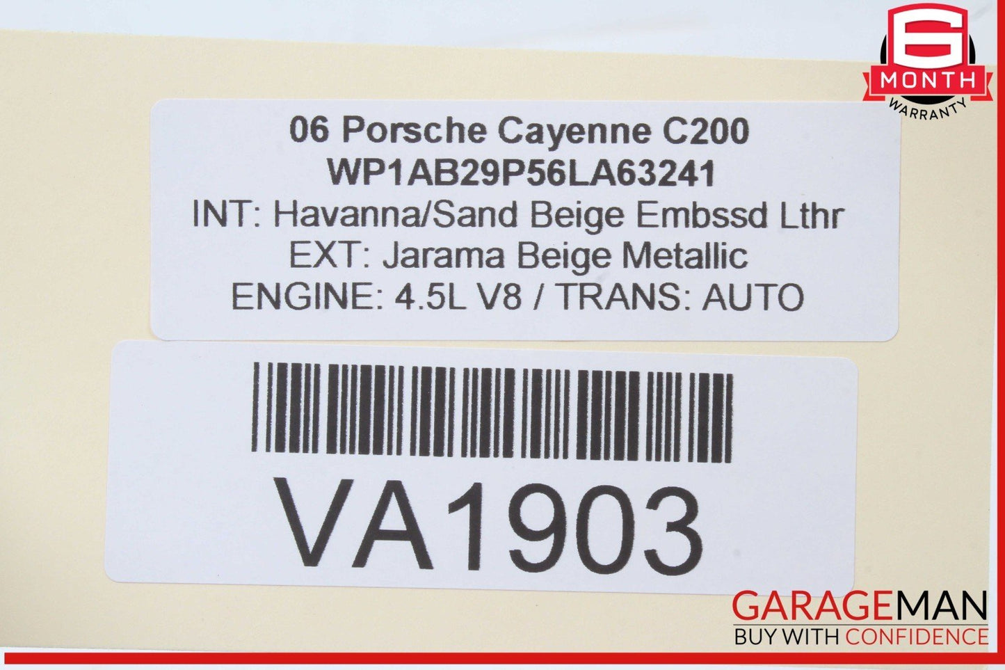 03-10 Porsche Cayenne 955 957 Rear Right Side Dome Light Reading Map Lamp OEM