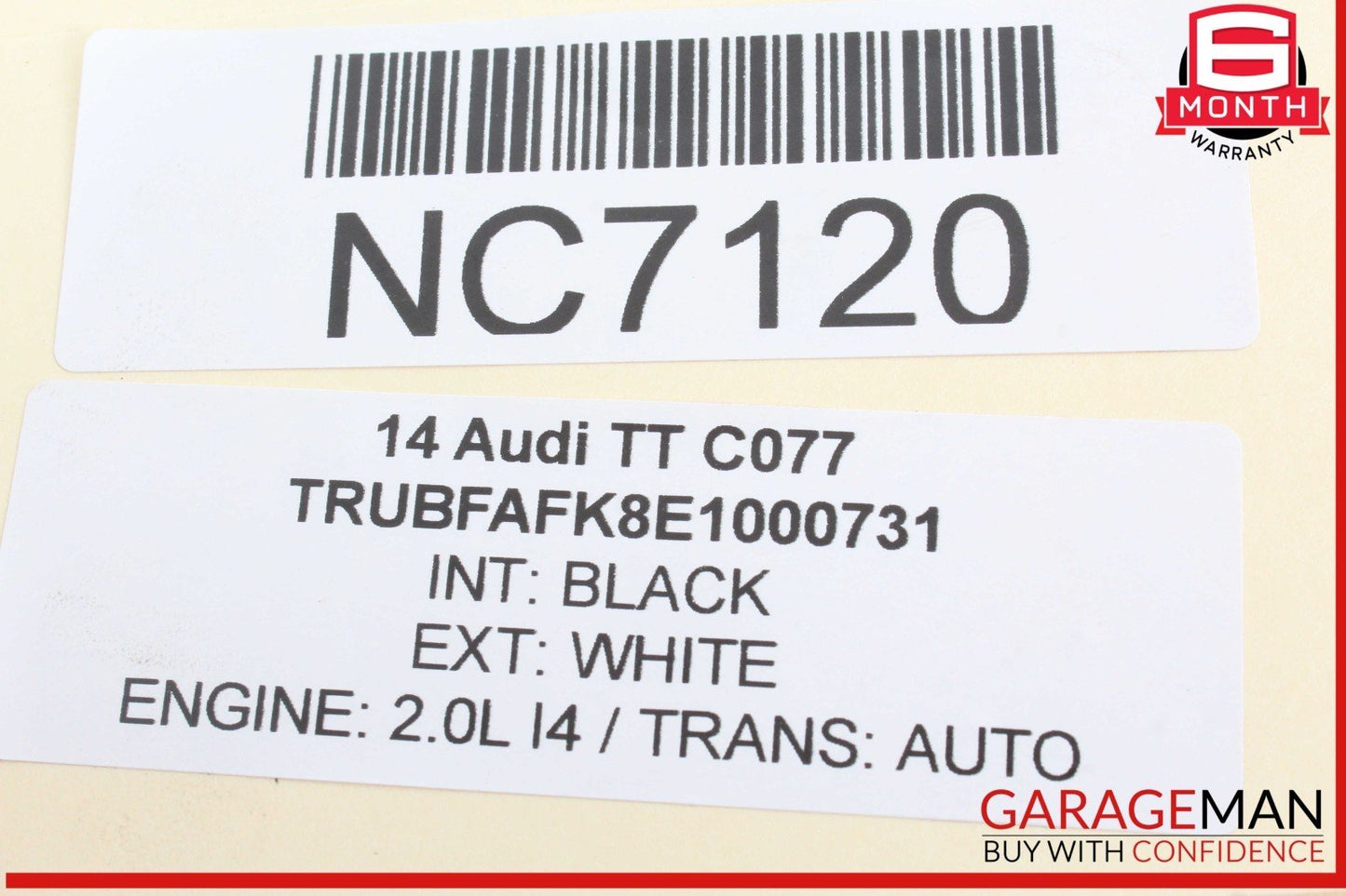11-15 Audi TT TTS Engine Turbo Charger Turbocharger Assembly 06J145702 OEM