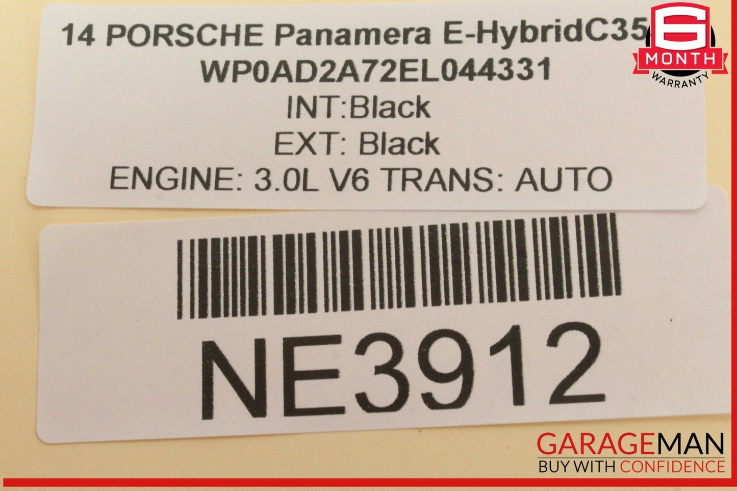 10-16 Porsche Panamera 970 E-Hybrid Rear Left Door Window Sun Shade Assembly OEM