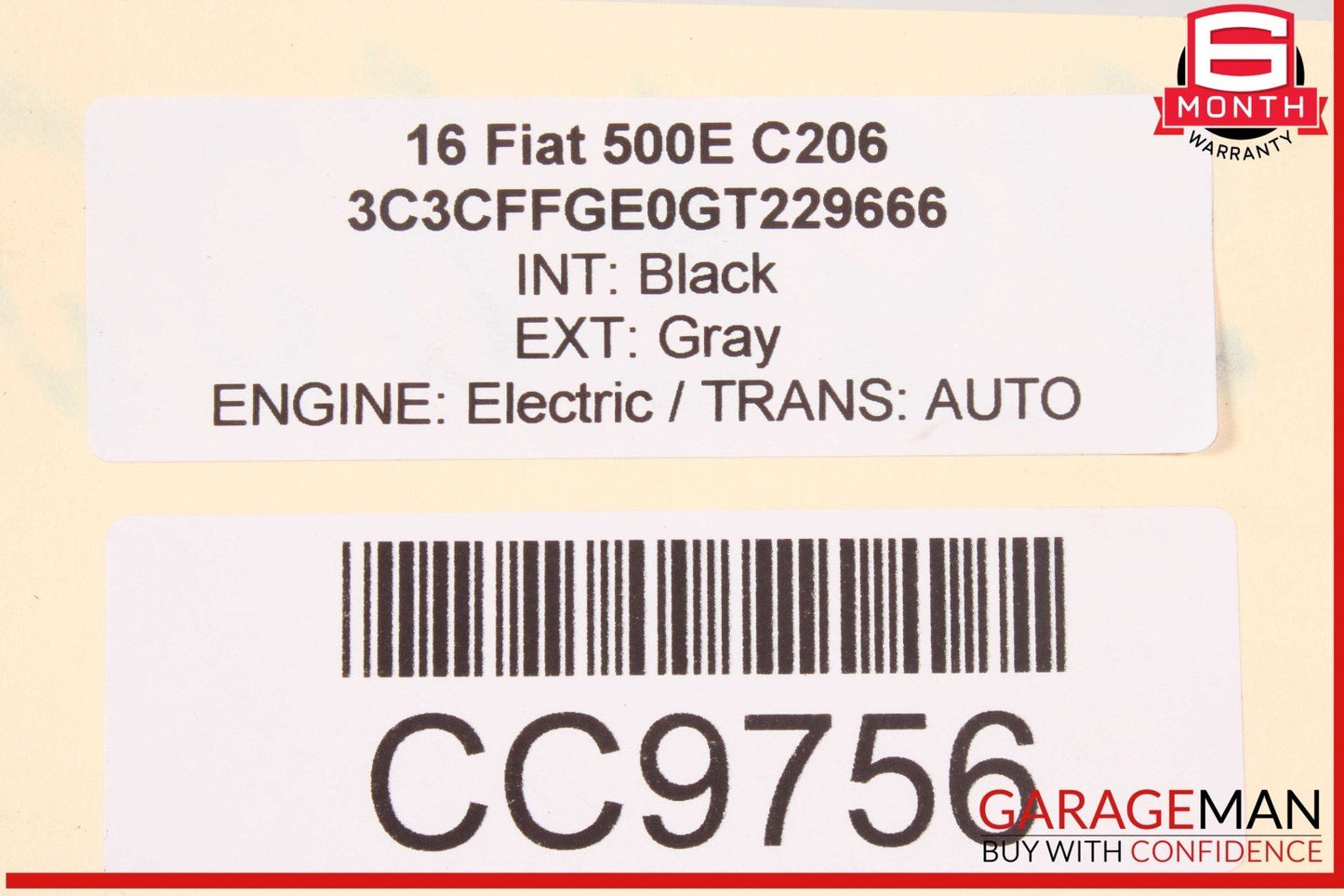 13-19 Fiat 500 Electric Engine Motor Assembly OEM