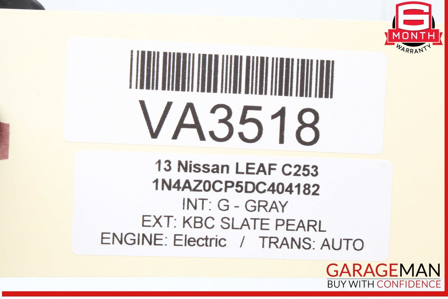 13-17 Nissan Leaf Body Control Module Unit BCM 284B13NF0A OEM