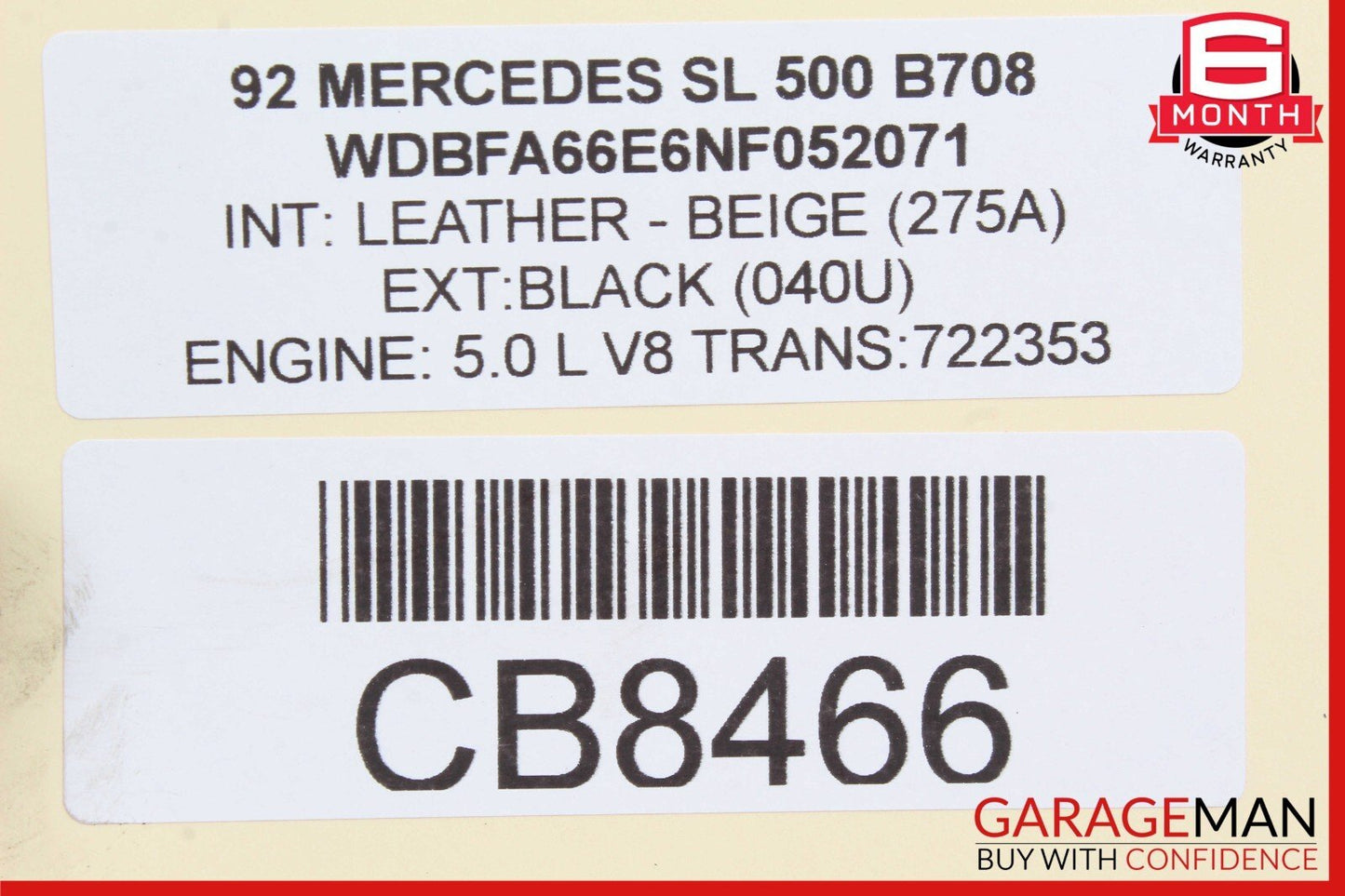90-02 Mercedes R129 500SL SL320 CLK430 Power Steering Gear Box Gearbox OEM