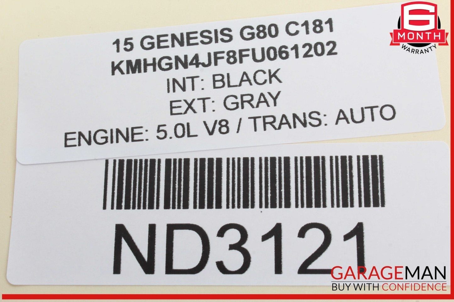 15-17 Hyundai Genesis G80 Speedometer Instrument Cluster Gauge 94011-B1200 OEM