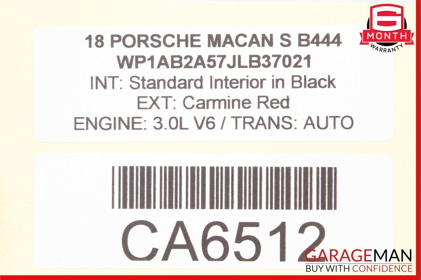 15-23 Porsche Macan 95B Rear Right Passenger Side Door Window Regulator Motor