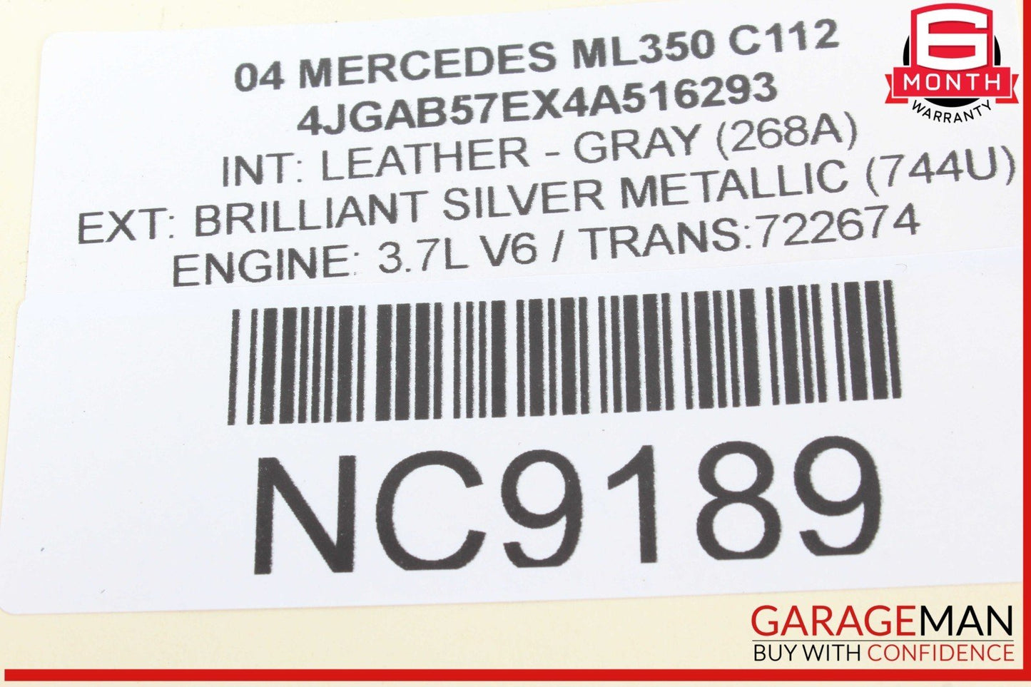 98-05 Mercedes W163 ML350 ML500 6 Disc Disk CD Changer OEM