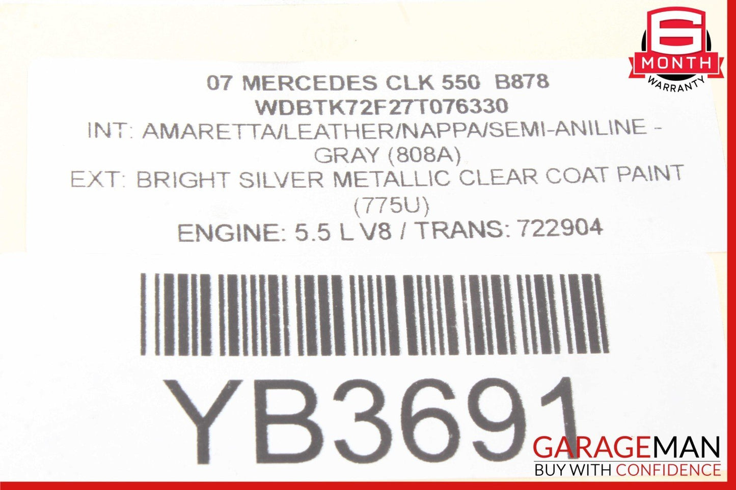 05-09 Mercedes W209 CLK550 SLK280 ABS Anti Lock Brake Pump ESP 0064310712 OEM