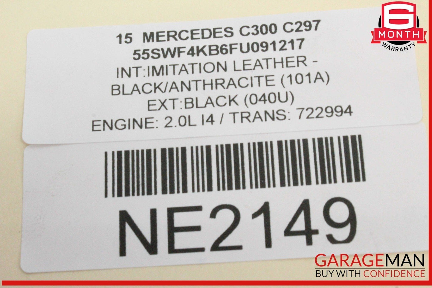 15-20 Mercedes W205 C300 C400 Rear Right or Left Lower Rearward Control Arm OEM