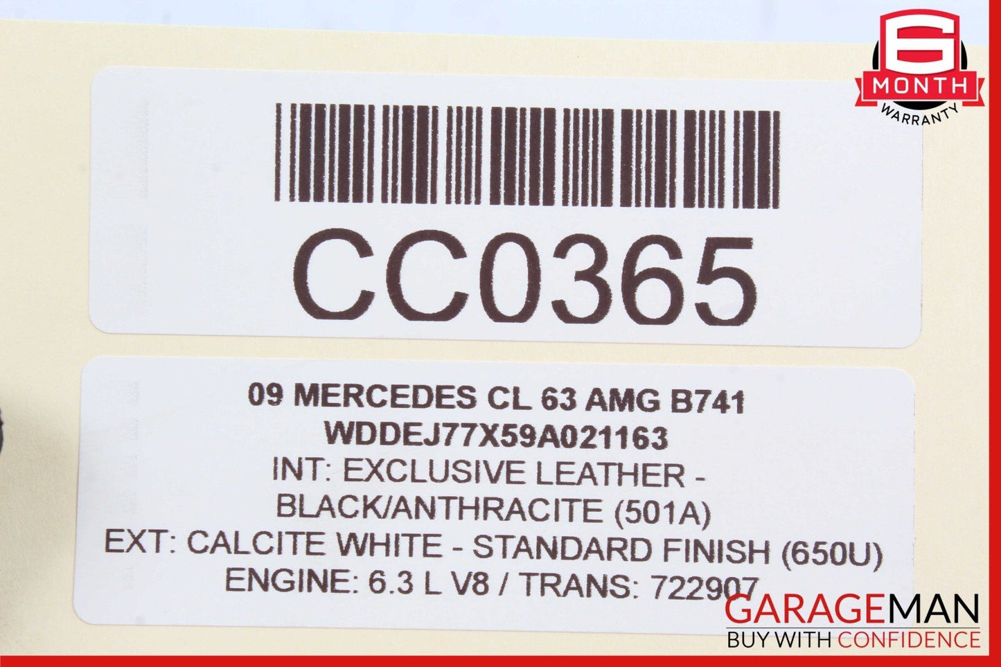 03-12 Mercedes W216 CL63 CL55 AMG Front Left Door Window Regulator Motor OEM