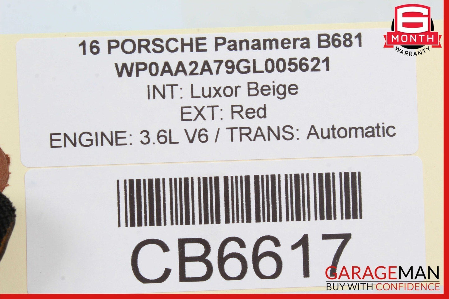10-16 Porsche Panamera 970 Left Side Door Window Regulator Motor OEM