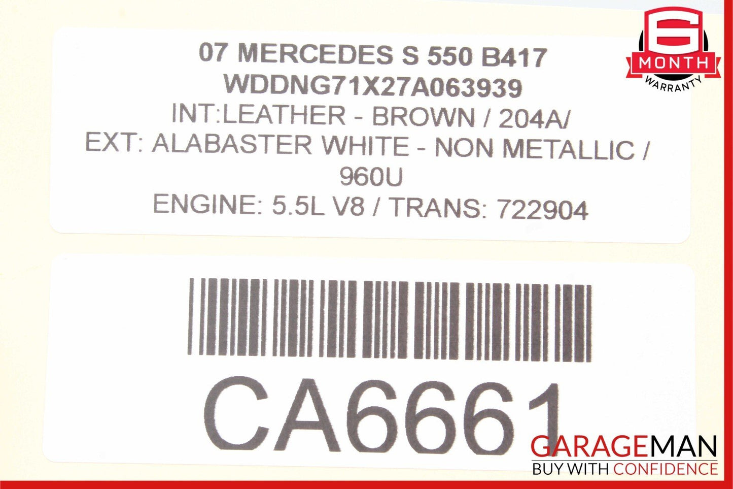 07-14 Mercedes W221 S550 Front Left Suspension Upper Control Arm w/ Sensor OEM