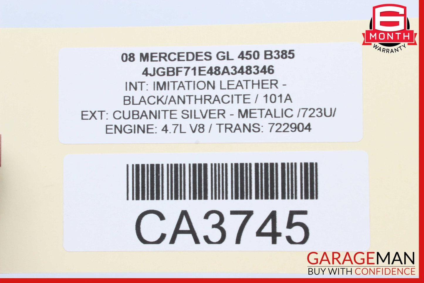06-12 Mercedes X164 GL450 Rear Right Side Door Wire Harness 1645402407 OEM