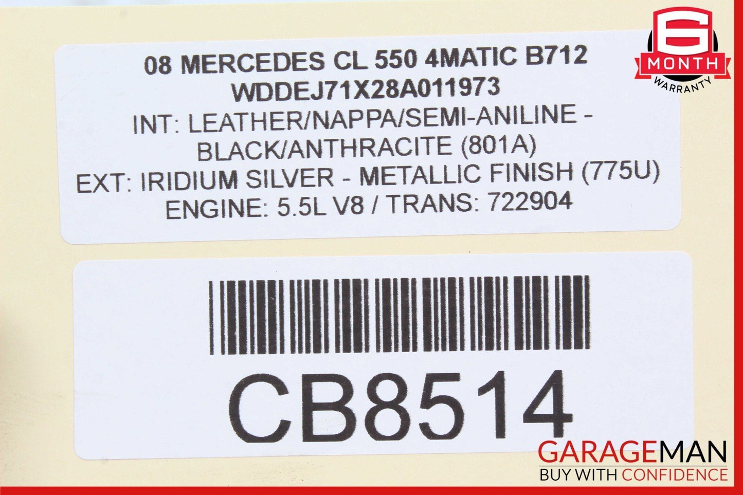 07-14 Mercedes CL600 S600 Front Left Side ABC Shock Absorber Strut Hydraulic
