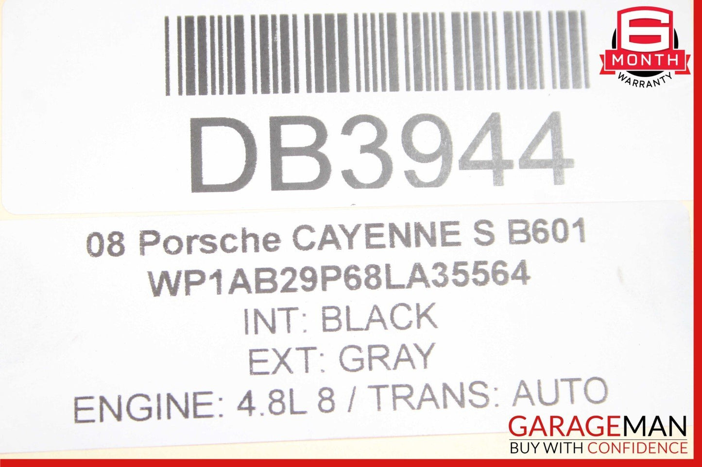 08-10 Porsche Cayenne S 957 4.8L Rear Exhaust Muffler OEM