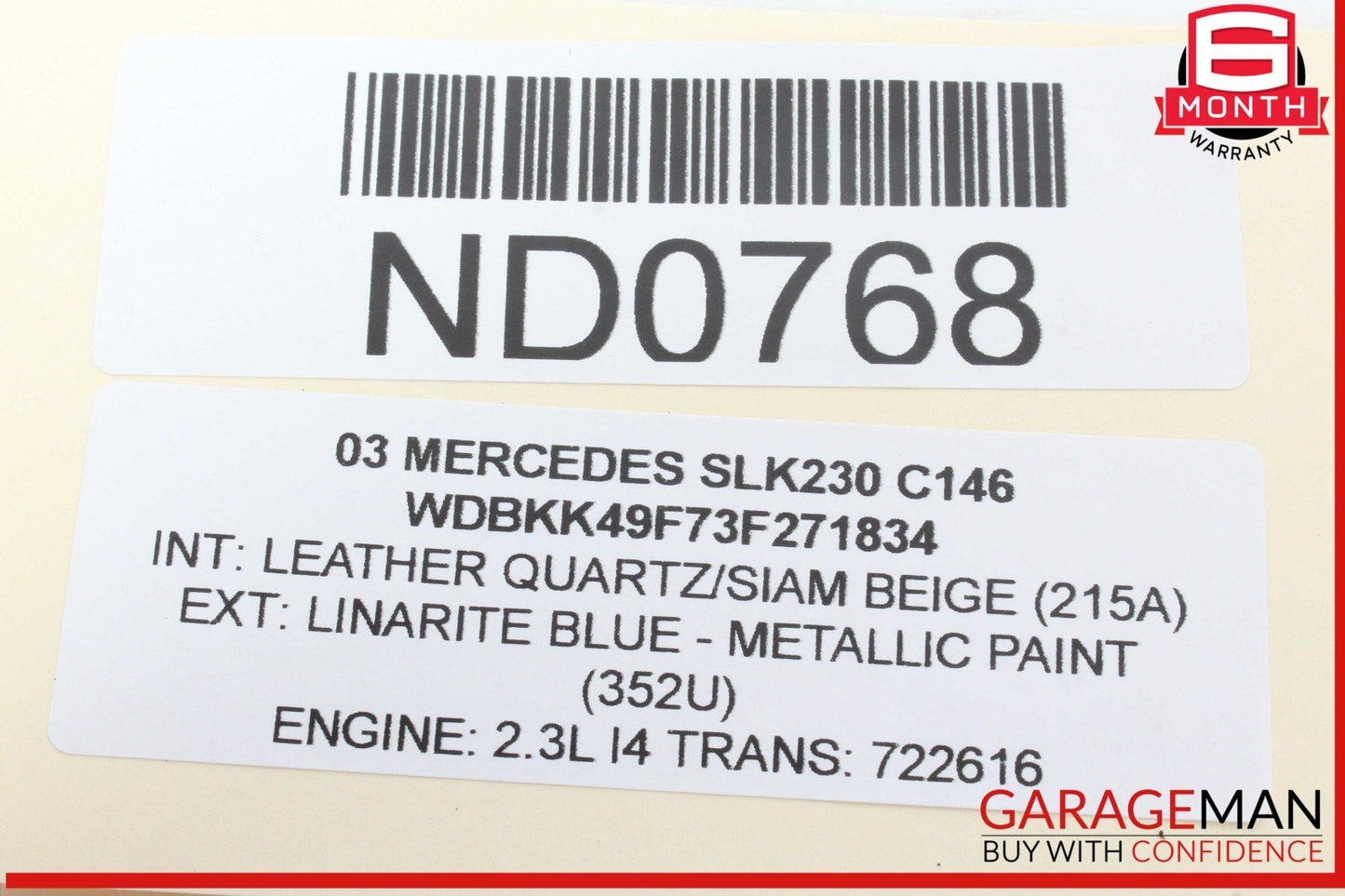 97-04 Mercedes R170 SLK230 Dash Dashboard Control Panel Switch Buttons OEM