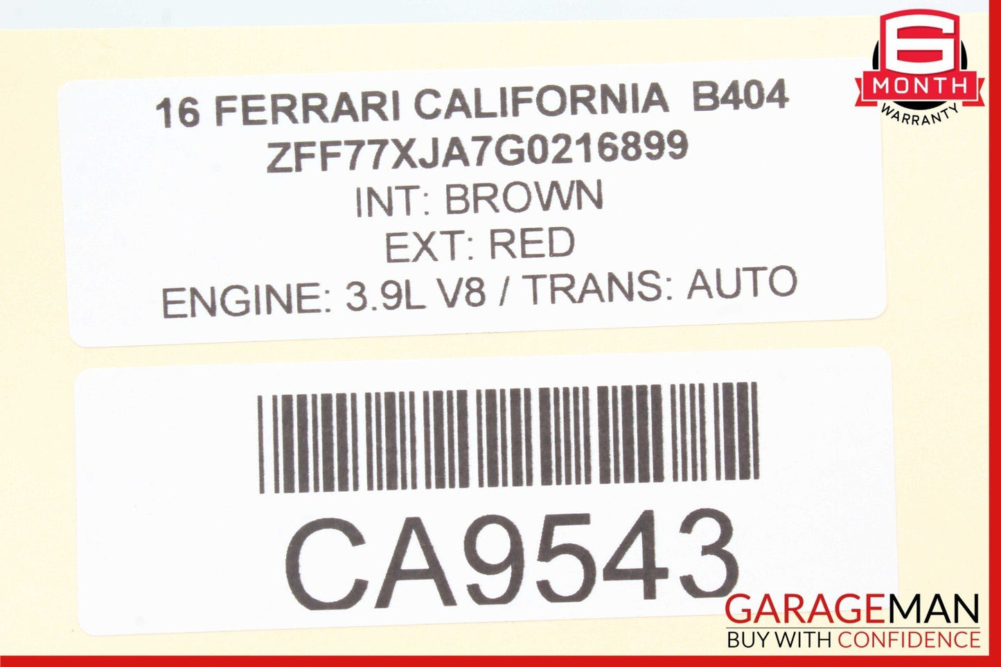 15-18 Ferrari California T Rear Right / Left Side Shock Absorber Spring Strut
