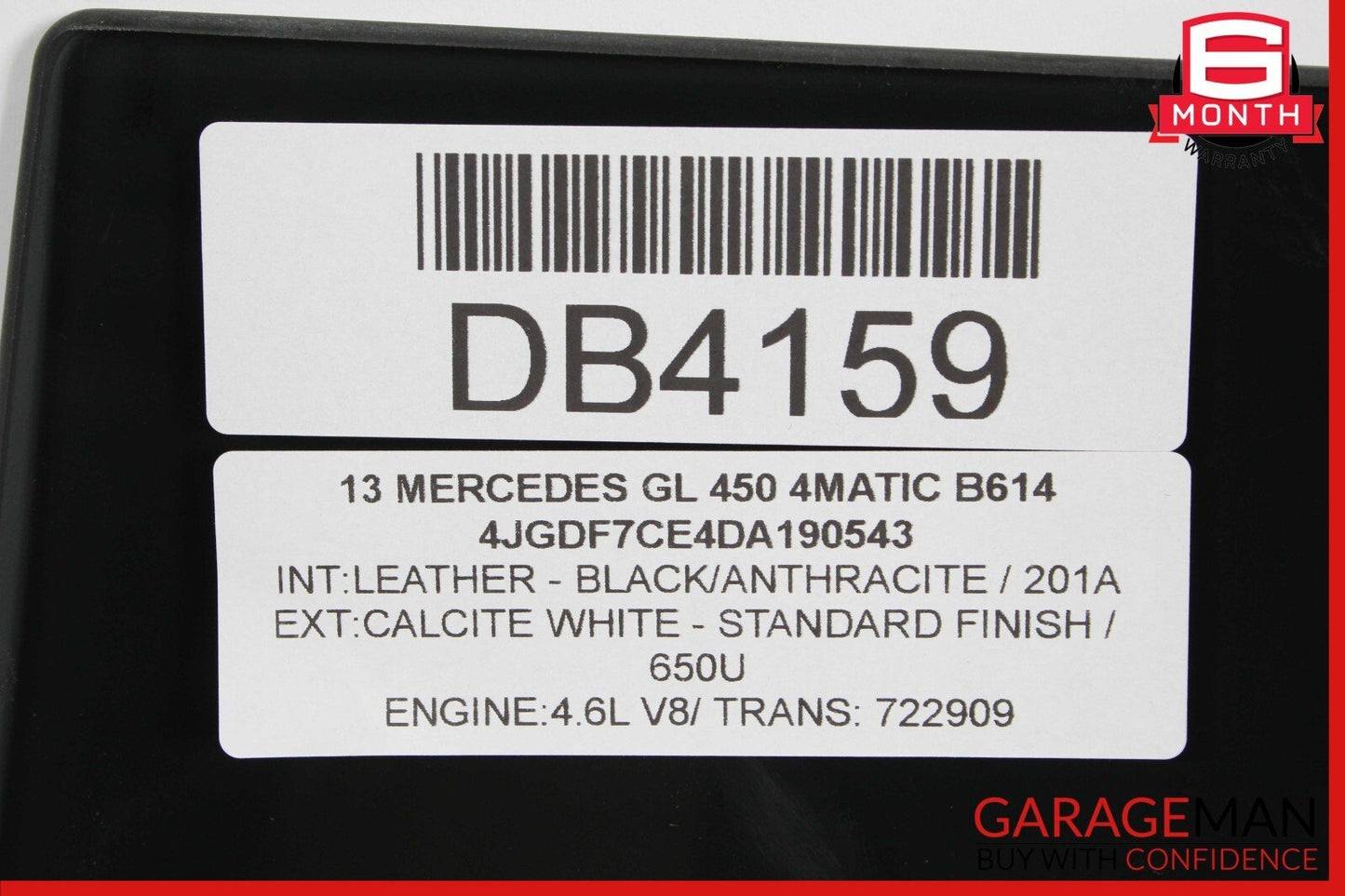 13-19 Mercedes X166 GL450 GLS550 Rear Right Side Window Glass 1667352610 OEM