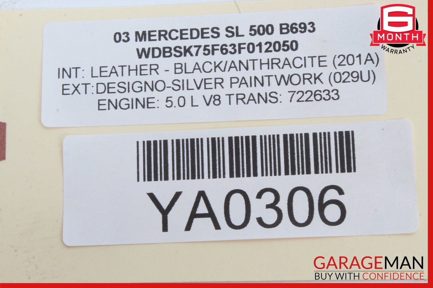 10-13 Mercedes W212 E350 E400 E63 AMG Sedan Rear Left Side Inner Tail Light Lamp