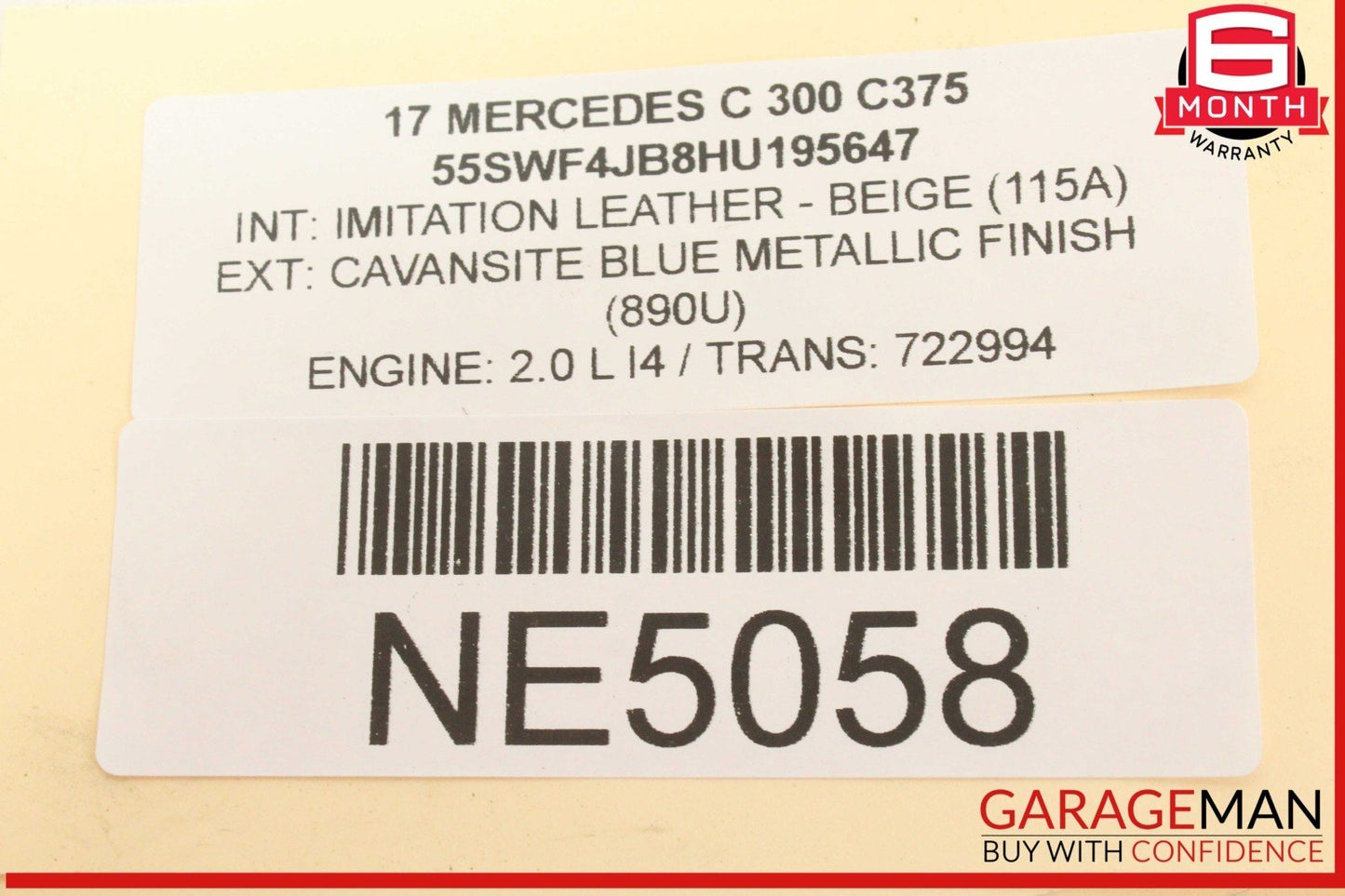 15-20 Mercedes W205 C300 C350e C400 A/C AC Heater Climate Control Switch OEM