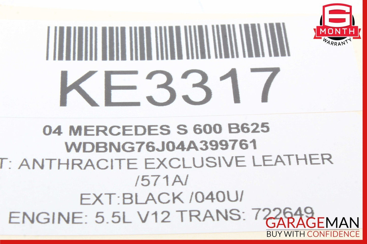 00-06 Mercedes W220 S430 S600 S55 AMG Front Right Seat Computer Control Module