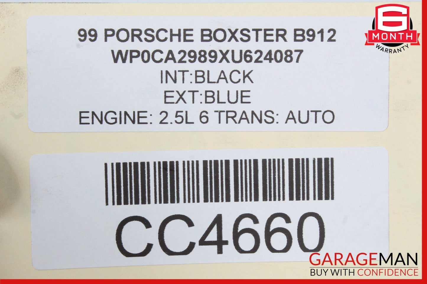 97-04 Porsche Boxster 986 911 Front Subframe Crossmember Sub Frame Bar OEM