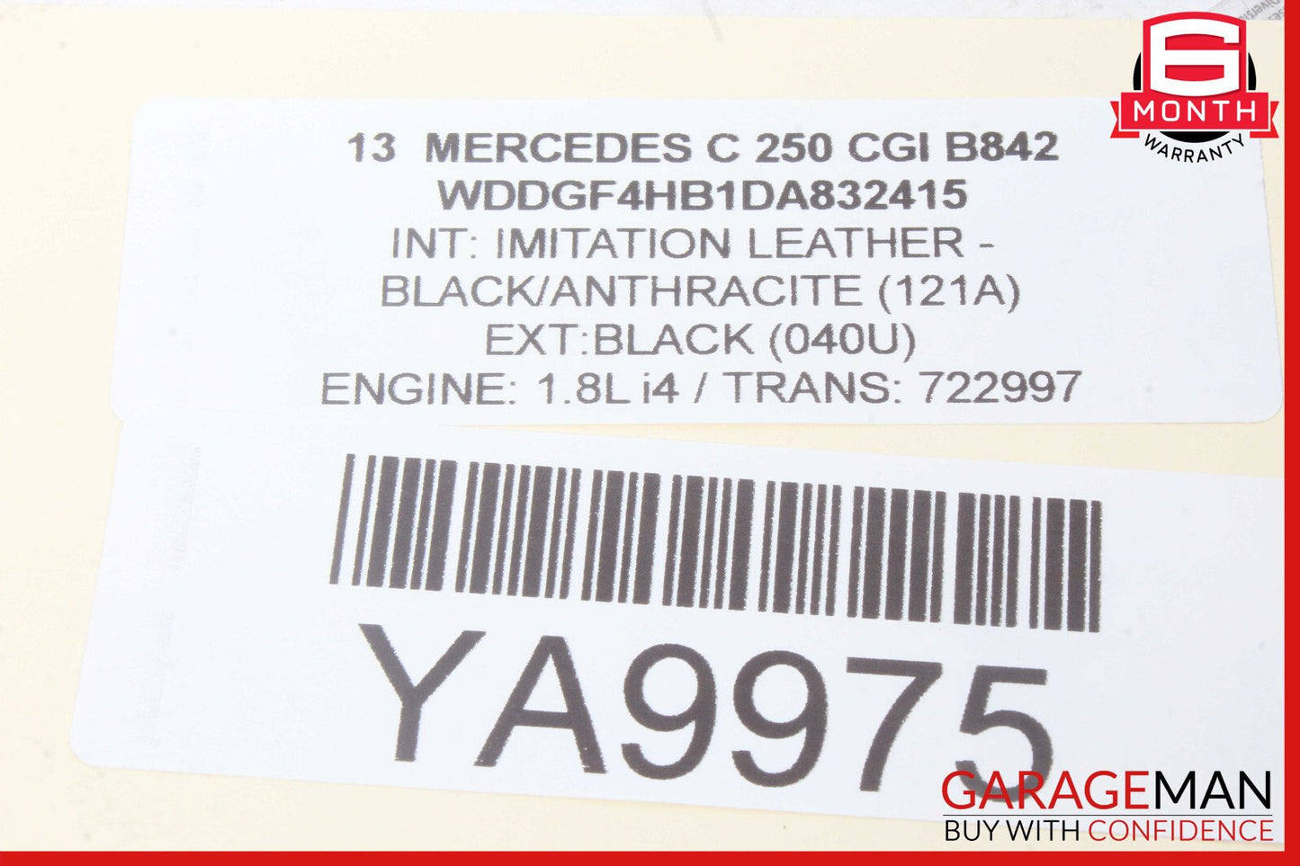 12-14 Mercedes W204 C250 C350 C63 AMG LED Rear Right Side Tail Light Lamp OEM