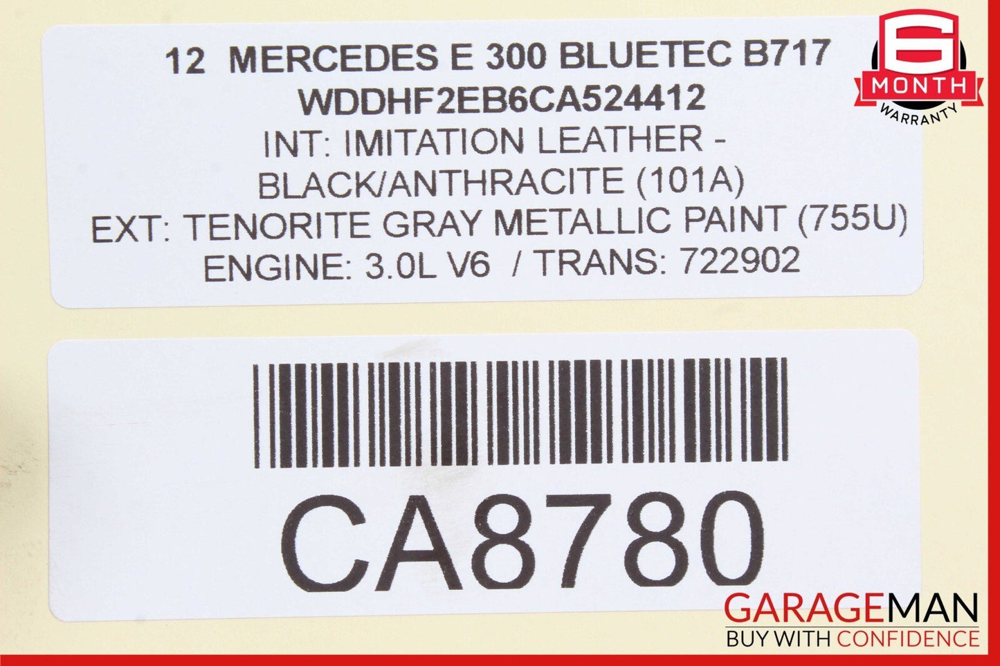08-17 Mercedes W212 E350 E400 E550 Rear Trunk Lid Latch Lock Actuator OEM