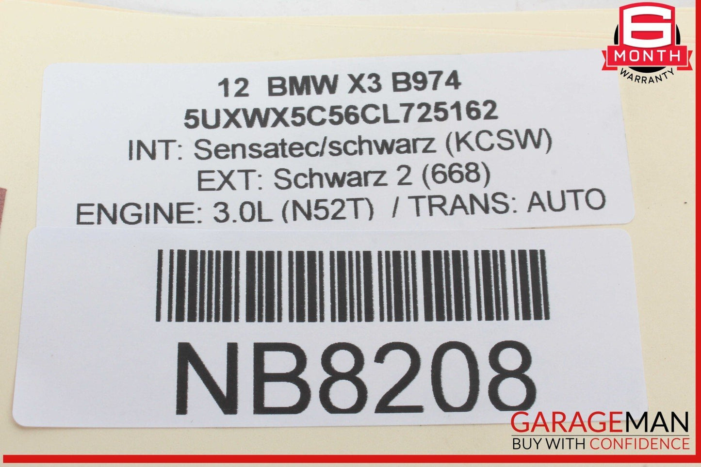 11-13 BMW X3 F25 Engine Camshaft Cam Shaft Timing Gear Exhaust Actuator 7578877