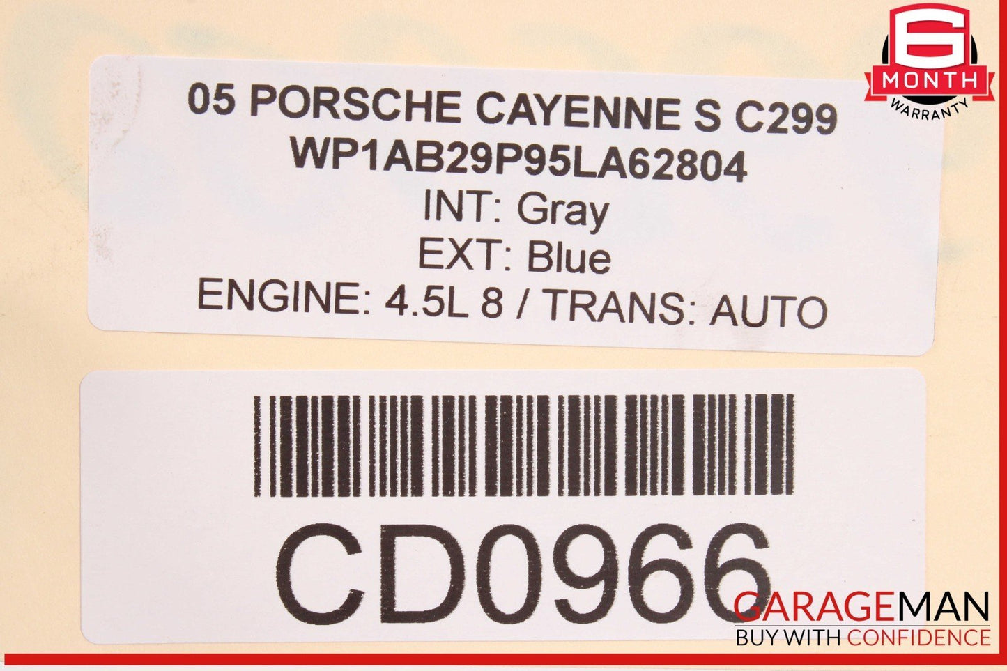 03-10 Porsche Cayenne 955 957 Power Steering Rack & Pinion Assembly OEM