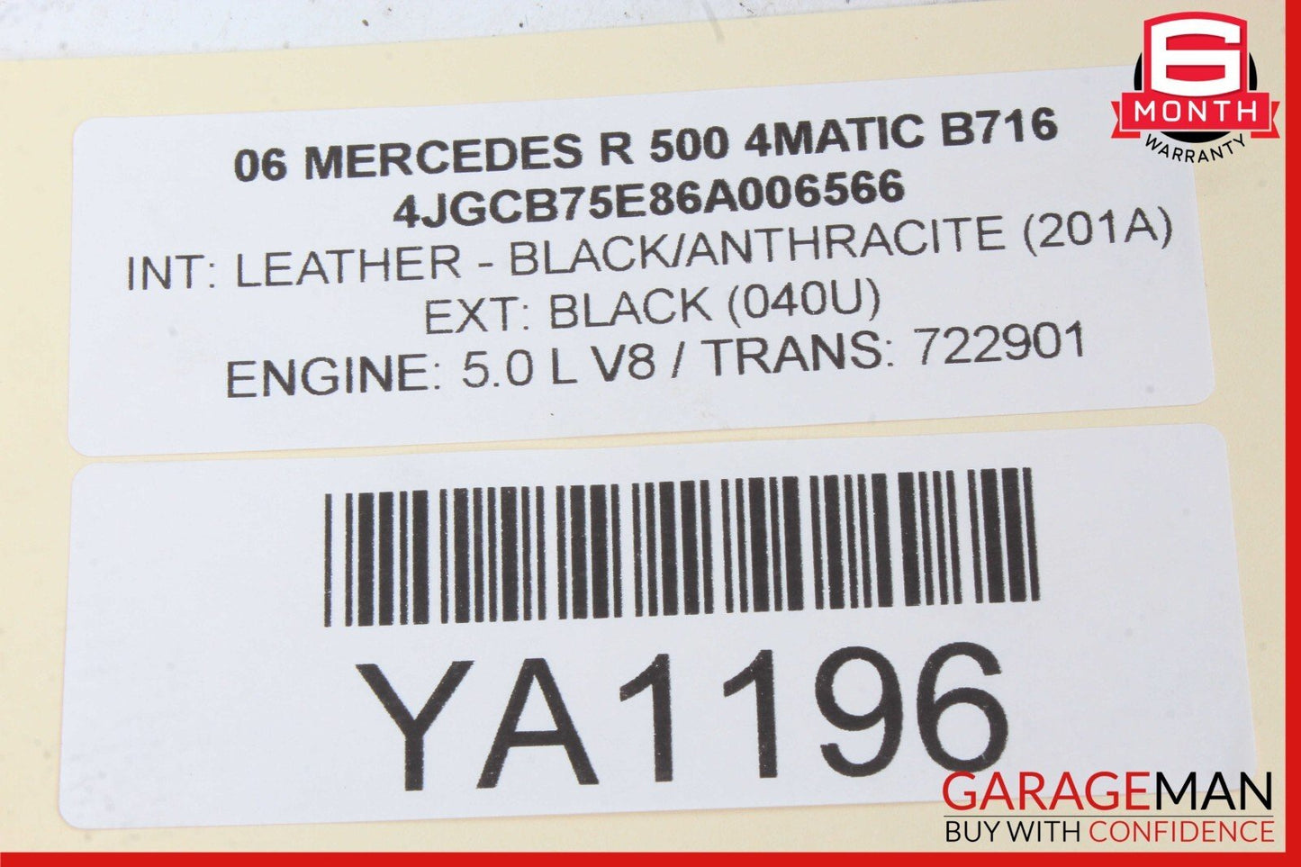 06-07 Mercedes-Benz R500 W251 Speedometer Instrument Cluster 2515409747
