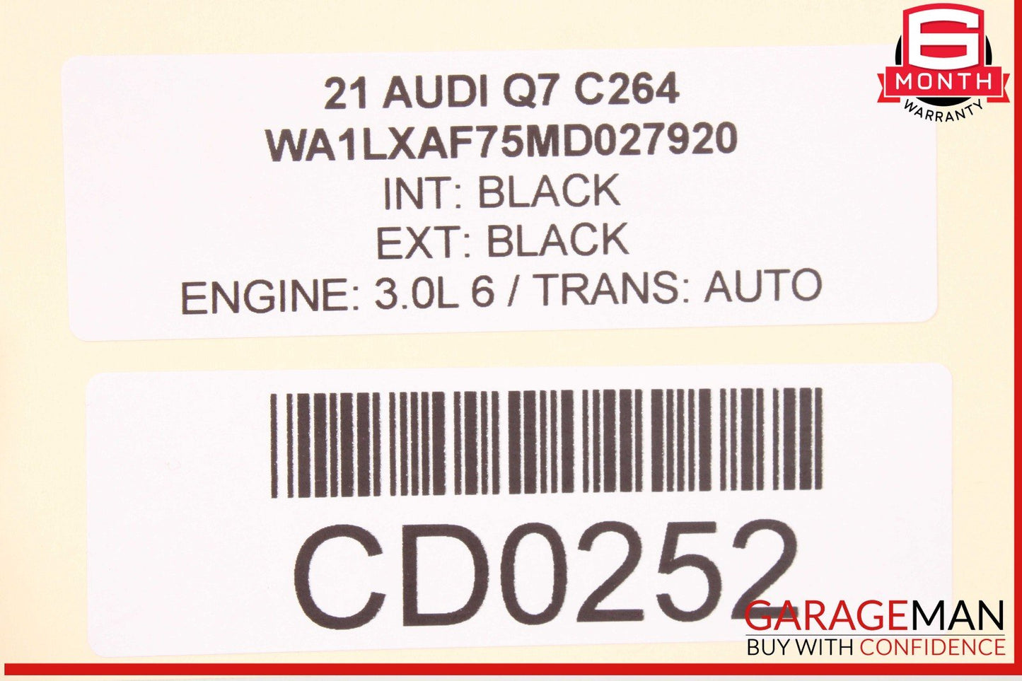 20-24 Audi Q7 Rear Left Driver Side Interior Door Panel Trim OEM