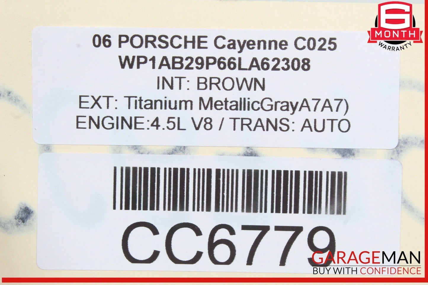 03-10 Porsche Cayenne 955 957 Front Bumper Reinforcement Impact Crash Bar Rebar