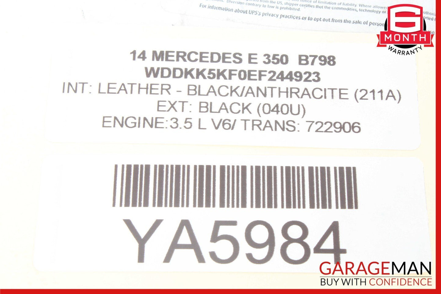 14-16 Mercedes W207 E350 E550 Instrument Cluster Speedometer OEM