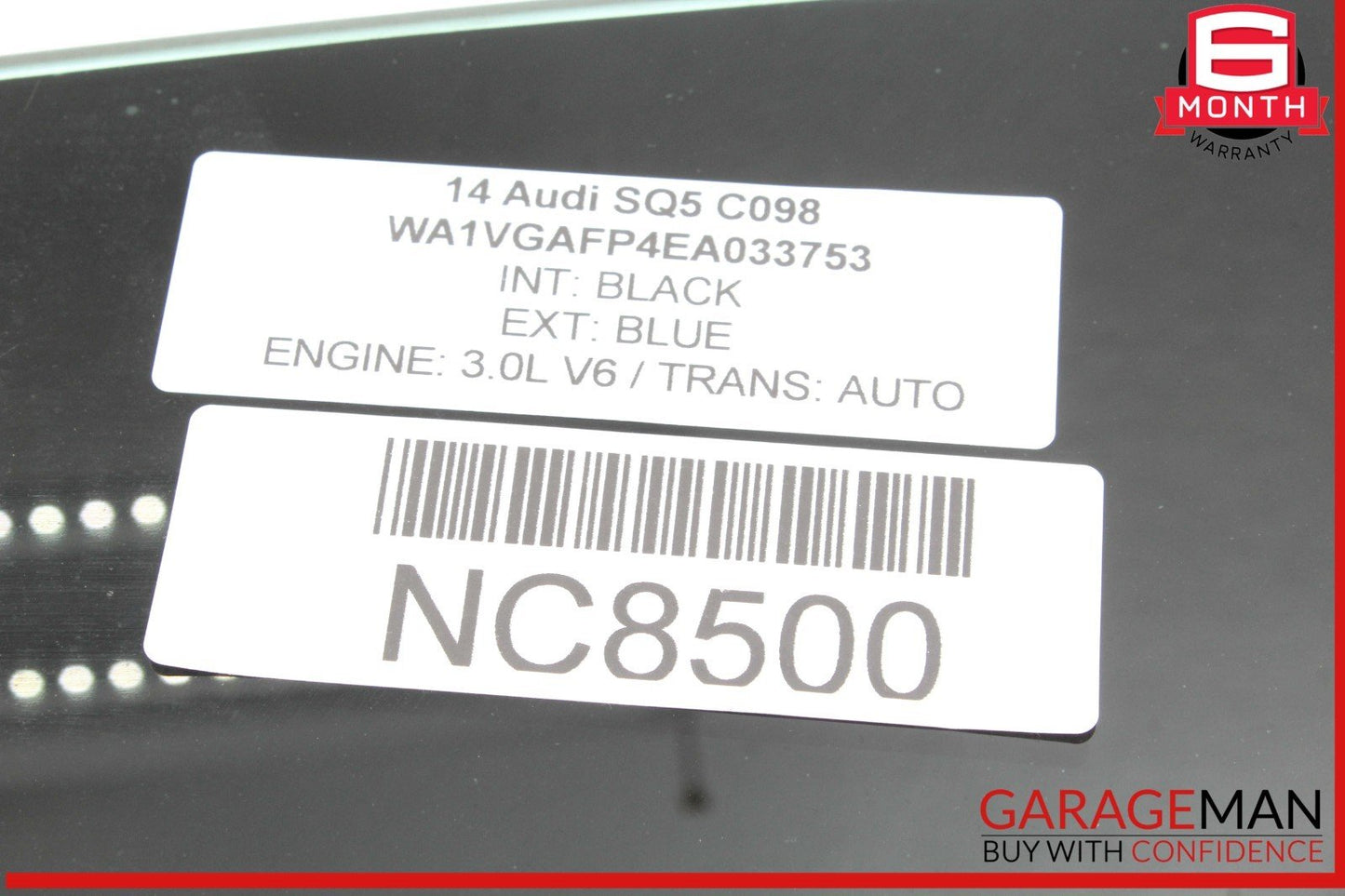 14-17 Audi SQ5 Front Left Driver Side Door Window Auto Glass OEM