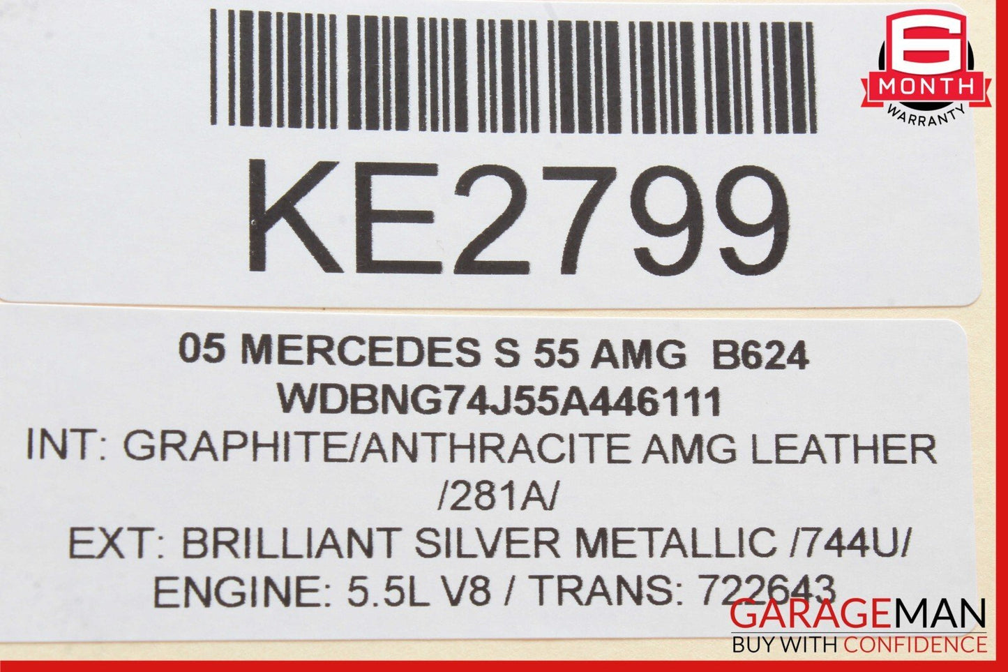 03-06 Mercedes W220 S55 AMG Front Right Passenger Side Seat Control Module Unit